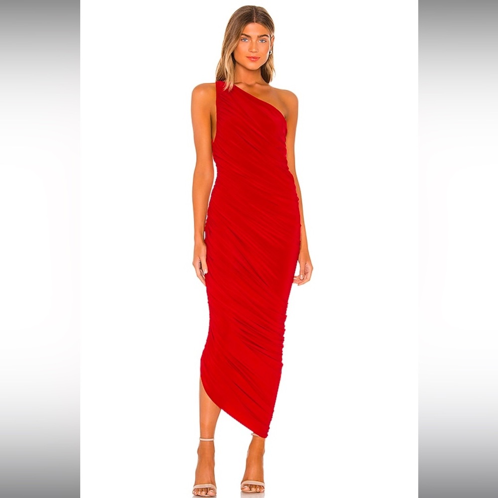 Red Norma kamali gown size smalll